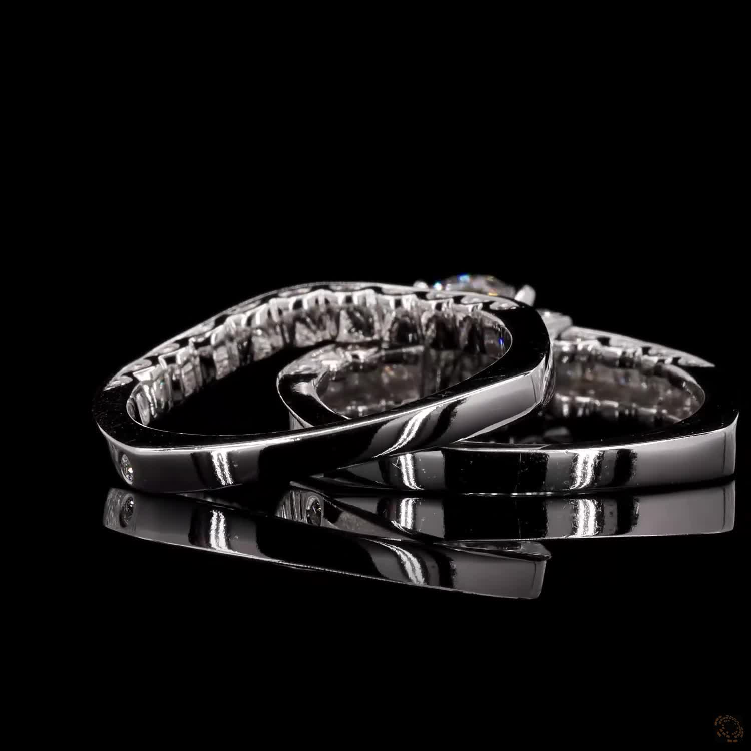 Dual Radiance: Twins Solitaire Diamond Ring