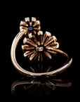 Awaken’s Two Toned Sunflower Diamond Ring