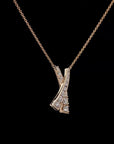 Awaken’s Dazzling Embrace:  'X' Diamond Necklace