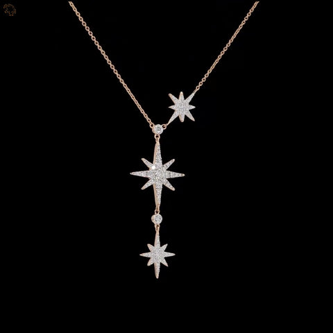 Awaken’s Long Stellar Sparkle Diamond Necklace