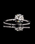 Radiant Singularis: Ethereal Solitaire Diamond Ring