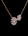 Awaken’s Sunflower Serenity:  Two-Tone Diamond Necklace