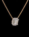 Awaken’s Comfort Cushion Cut Diamond Necklace