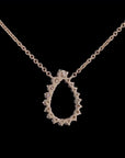 Awaken’s Radiant Teardrop: Diamond Pendant Necklace