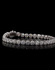 Diamond Solace: Singular Line Brilliance Bracelet