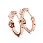 Gold 0 25Ct Lab Grown Diamond Marquise Wave Hoop Twila Earrings
