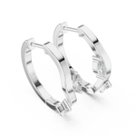Gold 0 25Ct Lab Grown Diamond Marquise Wave Hoop Twila Earrings