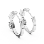 Gold 0 25Ct Lab Grown Diamond Marquise Wave Hoop Twila Earrings