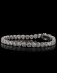 Diamond Solace: Singular Line Brilliance Bracelet