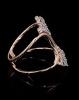 Awaken’s Diamond Embrace: Cuff Ring