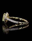 Awaken’s Sunlit Halo: Yellow Diamond Ring