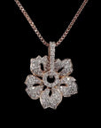 Awaken’s Beauty: Sakura  Flower Diamond Pendant