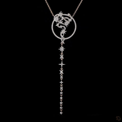 Awaken’s Dragon's Constellation: Long Diamond Pendant