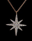 Awaken’s Dazzling Cosmos:  Star Diamond Pendant