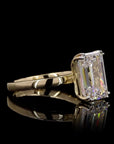 Awaken’s Luminary Spark: Emerald-Cut Diamond Ring