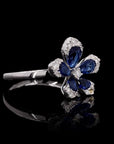 Awaken’s Floral Blue’s  Diamond Ring