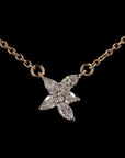 Awaken’s Oceanic Elegance: Starfish Shape Diamond Necklace