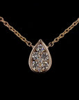 Awaken’s Pear Perfection:  Exquisite Diamond Necklace