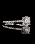 Radiant Singularis: Ethereal Solitaire Diamond Ring