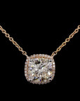 Asscher Allure: Diamond Necklace