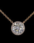 Awaken’s Solitude: Single  Solitaire Diamond Necklace