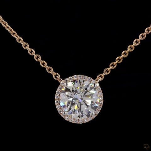 Awaken’s Solitude: Single  Solitaire Diamond Necklace