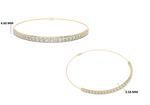Gold 8Ct Round Lab Grown Diamond Yael Bracelet