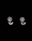 Celestial Ovals: Diamond Stud Earrings