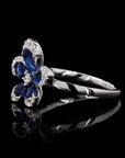 Awaken’s Floral Blue’s  Diamond Ring