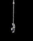 Sapphire Sky Flutter: Butterfly Diamond Necklace