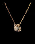 Asscher Allure: Diamond Necklace