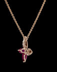 Awaken’s Dual Hue Flutter:  Butterfly Diamond Necklace