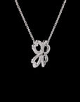 Heartfelt Luck: Two-Toned Four Leaf Clover Diamond Necklace