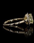 Awaken’s Golden Glow: Yellow Diamond Halo Ring