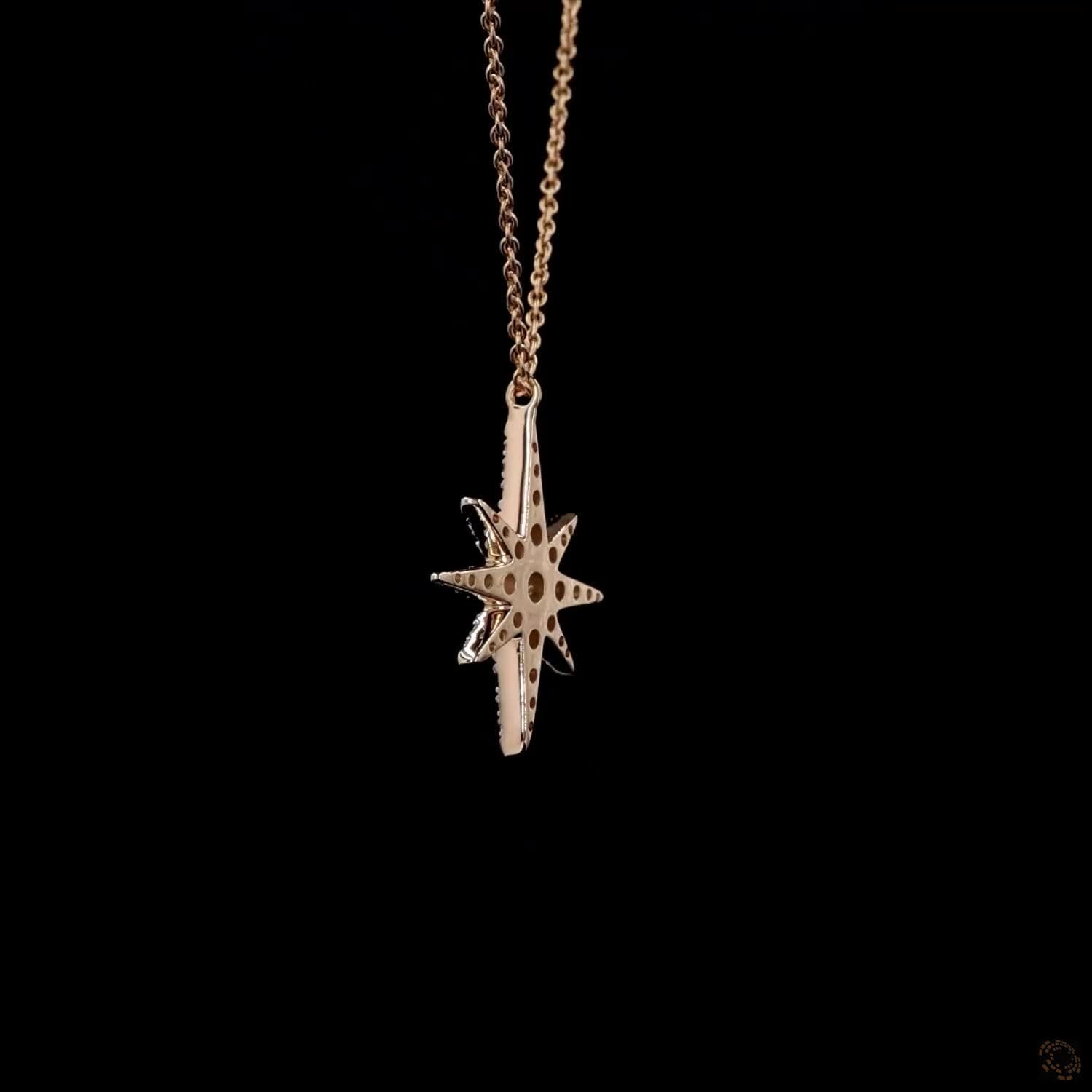 Dazzling Cosmos: Star Diamond Pendant