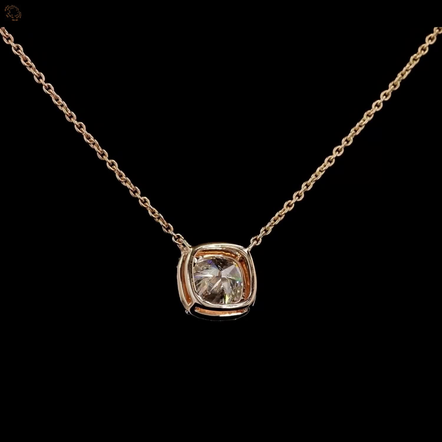 Awaken’s Asscher Allure:  Diamond Necklace