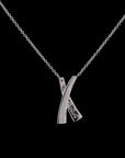 Kiss of Elegance: 'X' Diamond Necklace