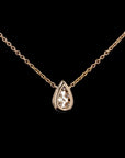 Awaken’s Pear Perfection:  Exquisite Diamond Necklace