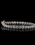 Diamond Solace: Singular Line Brilliance Bracelet