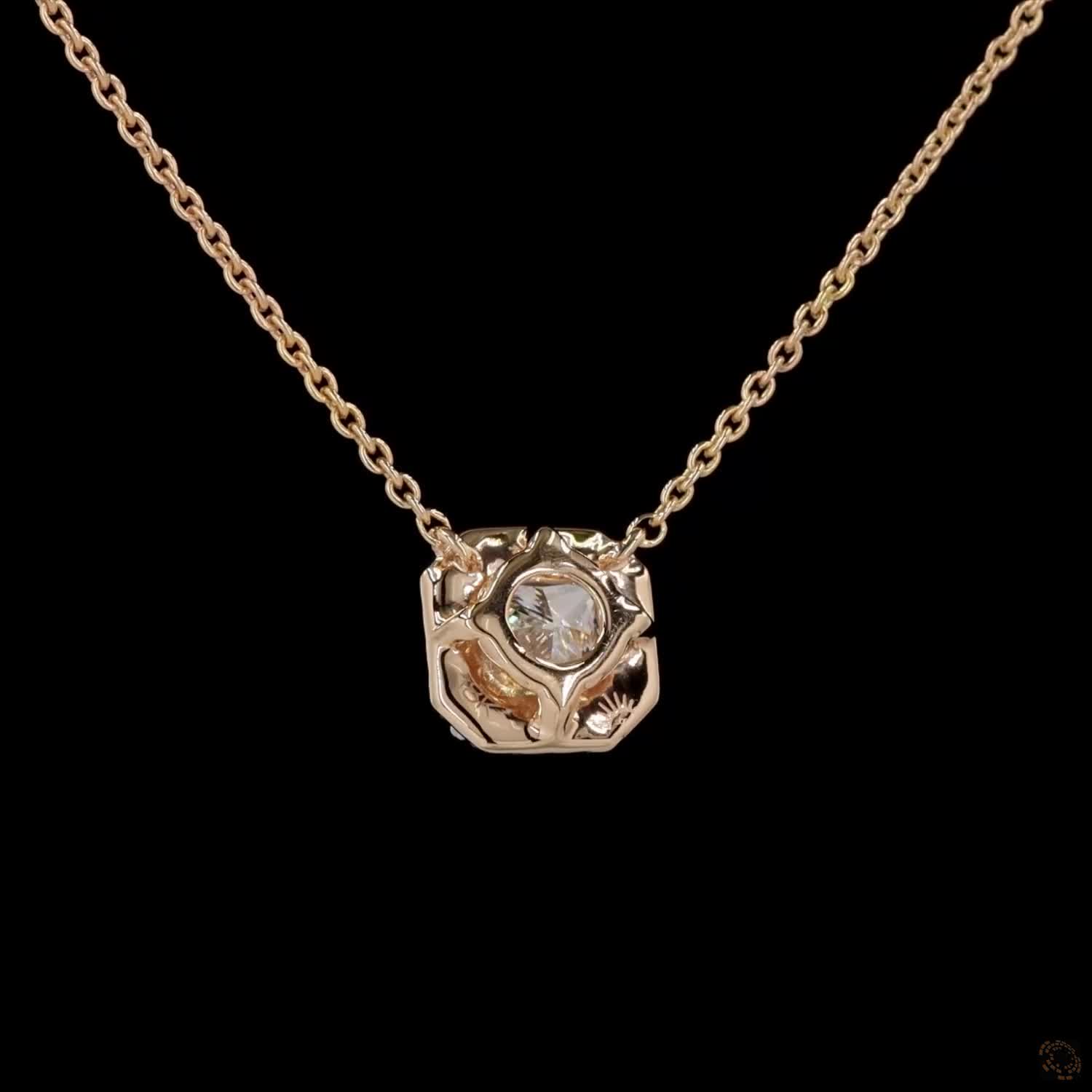 Awaken’s Comfort Cushion Cut Diamond Necklace