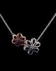 Awaken’s Sapphire Ruby  Radiance Diamond Necklace