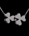 Awaken’s Trinary Charm:  Diamond Flower Necklace