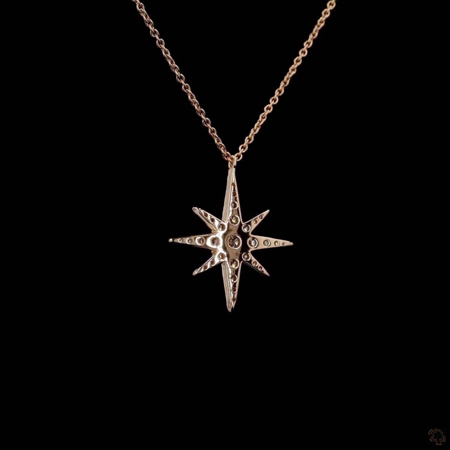 Dazzling Cosmos: Star Diamond Pendant