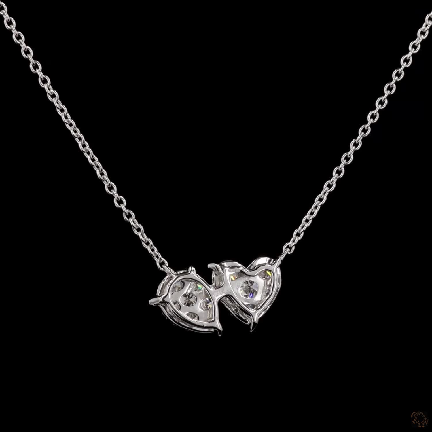 Heart &amp; Pear Sparkle Necklace