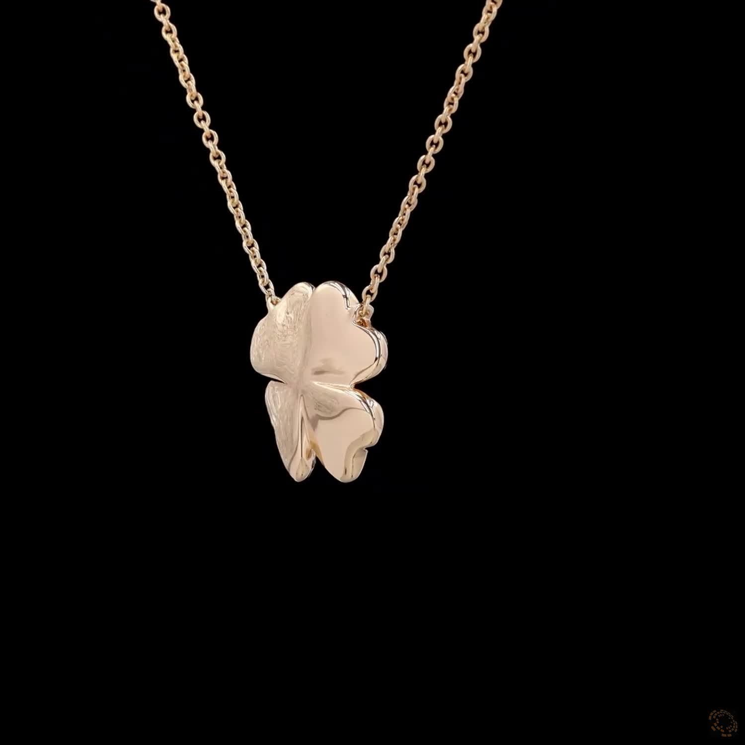 Awaken’s Bloom: Two-Toned Diamond Flower Necklace