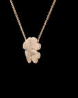 Awaken’s Bloom: Two-Toned Diamond Flower Necklace