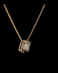 Asscher Allure: Diamond Necklace