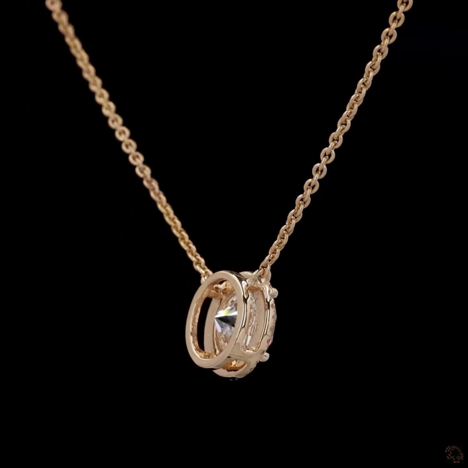 Awaken’s Solitude: Single  Solitaire Diamond Necklace