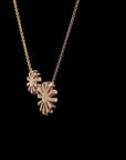 Awaken’s Blossom Duo:  Two-Tone Sunflower Necklace