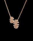 Awaken’s Sunflower Serenity:  Two-Tone Diamond Necklace